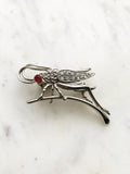 Silver Locust Brooch