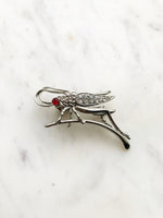 Silver Locust Brooch