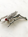 Silver Locust Brooch