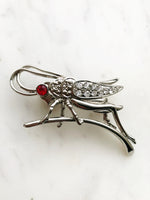 Silver Locust Brooch