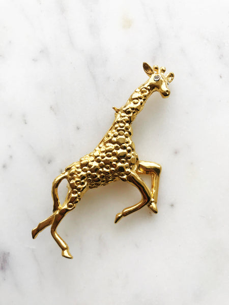 Vintage Giraffe Brooch