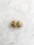 Add unique sparkle to your dinner date-night look with these vintage crystal clip-on earrings. They'll be a conversation starter and catch everyone's eye, while adding a dreamy hint of glamour to your look!  Gold Plated  20mm x 15mm