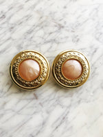 Kate Large Vintage Peach Earrings