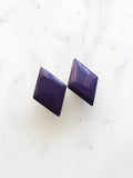 Purple Diamond Earrings