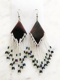 Vintage Tribal Seed Bead Earrings