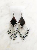 Vintage Tribal Seed Bead Earrings