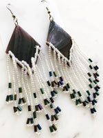 Vintage Tribal Seed Bead Earrings