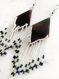 Vintage Tribal Seed Bead Earrings