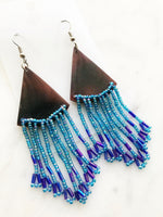 Vintage Tribal Seed Bead Earrings