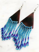 Vintage Tribal Seed Bead Earrings