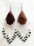 Vintage Tribal Seed Bead Earrings