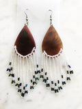 Vintage Tribal Seed Bead Earrings