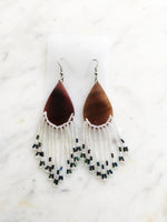 Vintage Tribal Seed Bead Earrings