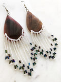 Vintage Tribal Seed Bead Earrings