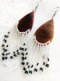 Vintage Tribal Seed Bead Earrings