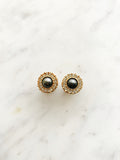 Vintage Crystal & Pearl Earrings