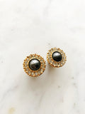 Vintage Crystal Pearl Earrings