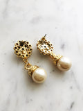 Vintage Crystal & Pearl Earrings