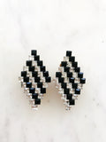 Vintage Retro Crystal Earrings