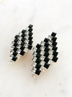 Vintage Retro Crystal Earrings