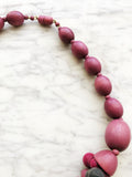 This Vintage Wooden Bead Necklace is a statement piece you won't want to miss! Show off your sense of style with this classic piece that adds personality to any outfit. It's unique fun and flirty design will have heads turning and your friends asking where you got it!  Wooden Beads  52cm length